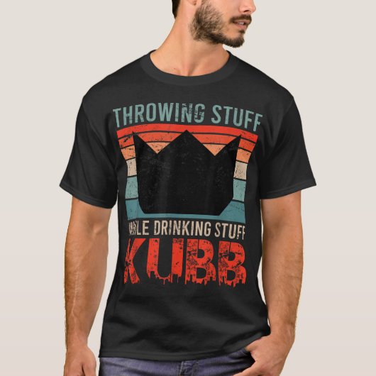 バイキングチェスことわざスロー物飲みクブ Tシャツ (正面)