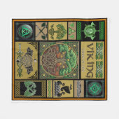 バイキングツリー フリースブランケット (正面(横))