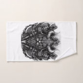 バイキングデザイン バスタオルセット (ハンドタオル)