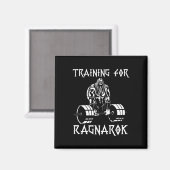 バイキングトレーニング衣装デッドリフトノルディックマンギフト マグネット (正面/裏面)