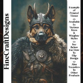 バイキングドイツの羊飼い犬の戦士BS2デクページ 薄葉紙