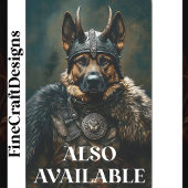 バイキングドイツの羊飼い犬の戦士BS3デコページ 薄葉紙