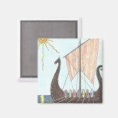 バイキングドラゴンボート磁石 マグネット (正面/裏面)