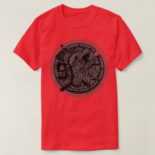 バイキングノルディックウォーリアワラヴァハラ9 Tシャツ (デザイン正面)