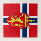 バイキングノルディックノルウェー国旗/紋章 ジグソーパズル (横)