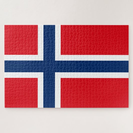 バイキングノルディックノルウェー国旗/赤/白/青 ジグソーパズル (横)