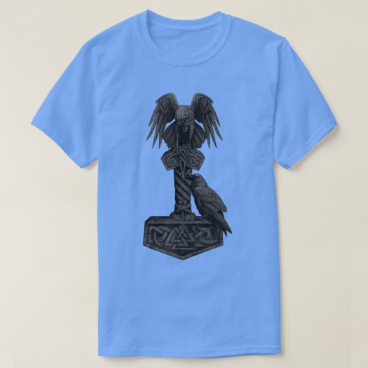 バイキングノース神話Thorx27s Mjolnir Odinx27s H Tシャツ (デザイン正面)