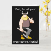 バイキングハッピーファザーズデイカード カード (黄色い花)