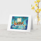 バイキングバニーズインアウタースペース カード (黄色い花)