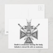 バイキングバルハラ離れ弱点の体 ポストカード (正面/裏面)