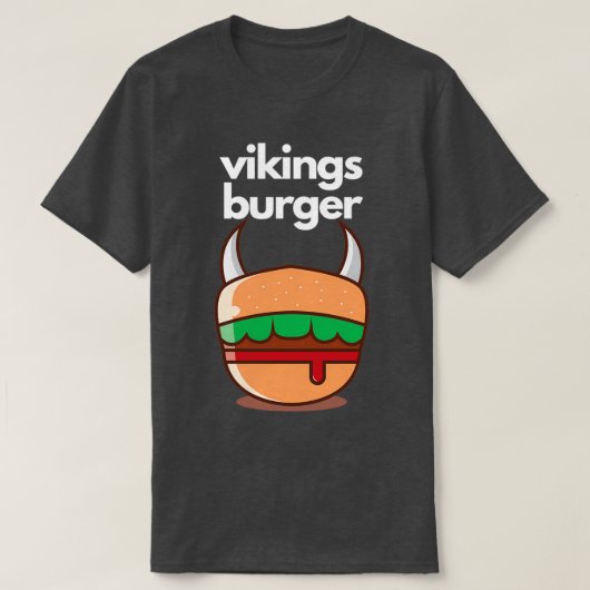 バイキングバーガーデザイン Tシャツ (デザイン正面)
