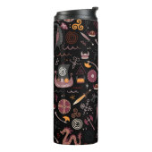 バイキングパターンシームレスデザイン図 タンブラー (回転左)