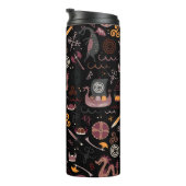 バイキングパターンシームレスデザイン図 タンブラー (回転右)