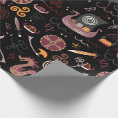 バイキングパターンシームレスデザイン図 ラッピングペーパー (角)