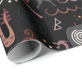 バイキングパターンシームレスデザイン図 ラッピングペーパー (ロールコーナー)