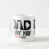 バイキングパパI Love You 3000 コーヒーマグカップ (正面左)