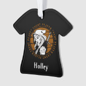 バイキングパーソナライズされたシールド巫女ルーン オーナメント (正面)