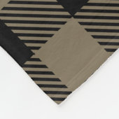 バイキングパーソナライズされたニーリング祈りの言葉ルーンタンブラック フリースブランケット (角)