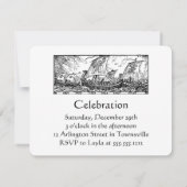 バイキングパーティーの招待状 招待状 (裏面)