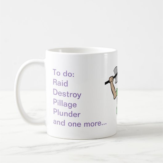 バイキングファンのコーヒー・マグ コーヒーマグカップ (左)