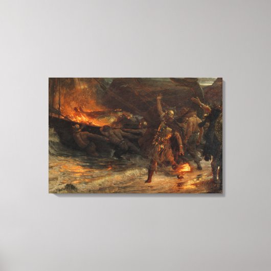 バイキングフランクディクシー1893 キャンバスプリント (正面)