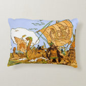 バイキングプリント アクセントクッション (裏面)