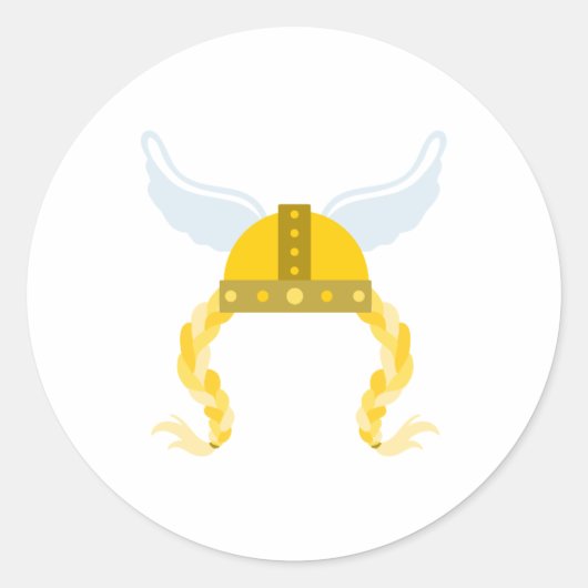 バイキングヘルメットブライド ラウンドシール (正面)