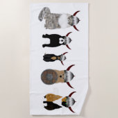 バイキングペットビーチタオル ビーチタオル (正面)