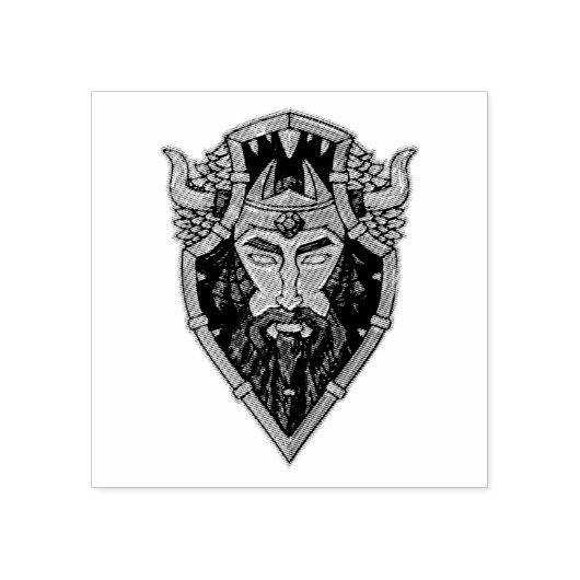 バイキングポートレートスタンプ ラバースタンプ (インプリント)