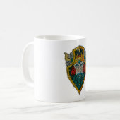 バイキングポートレートメタリックルック コーヒーマグカップ (正面左)