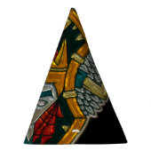 バイキングポートレートメタリックルック パーティーハット (右)