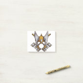 バイキングマスク ポストイット (デスク上)