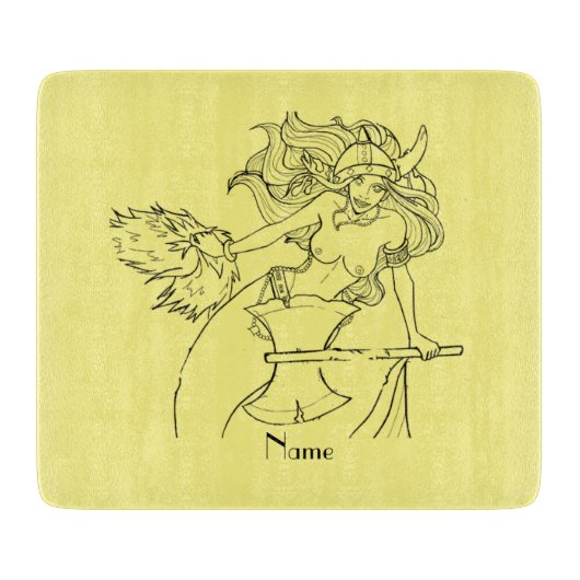 バイキングマーメイドウォリアーThunder_Cove カッティングボード (正面)