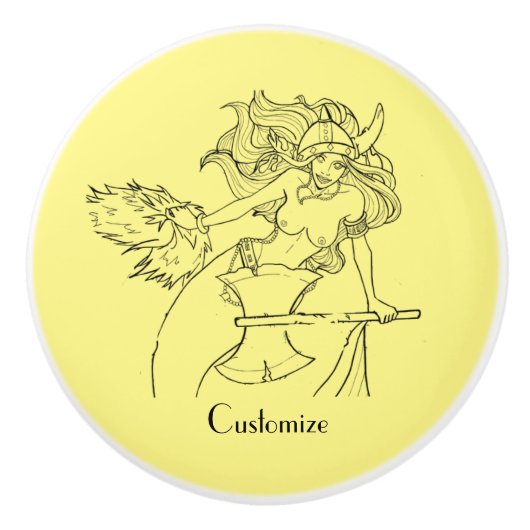 バイキングマーメイドウォリアーThunder_Cove セラミックノブ (正面)