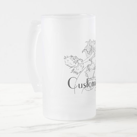 バイキングマーメイドウォリアーThunder_Cove フロストグラスビールジョッキ (正面左)