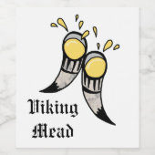 バイキングミード飲み角 ワインラベル (シングルラベル)