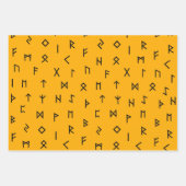 バイキングルーン（茶色、黄色、緑） ラッピングペーパーシート (正面3)