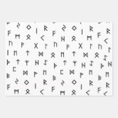 バイキングルーン（赤、黒、白） ラッピングペーパーシート (正面3)