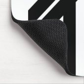 バイキングルーン – 運 – 黒 マウスパッド (コーナー)