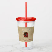 バイキングレイヴンシールド及び武器 アクリルタンブラー (正面)