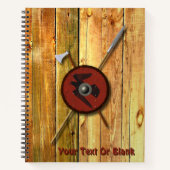 バイキングレイヴンシールド及び武器 ノートブック (正面)