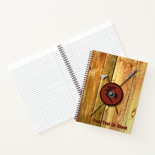 バイキングレイヴンシールド及び武器 ノートブック (内部)