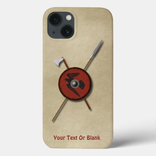 バイキングレイヴンシールド及び武器 Case-Mate iPhoneケース (裏面)