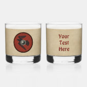 バイキングレイヴンシールド ウイスキーグラス (正面)