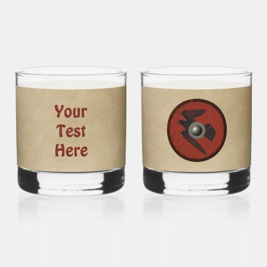 バイキングレイヴンシールド ウイスキーグラス (裏面)