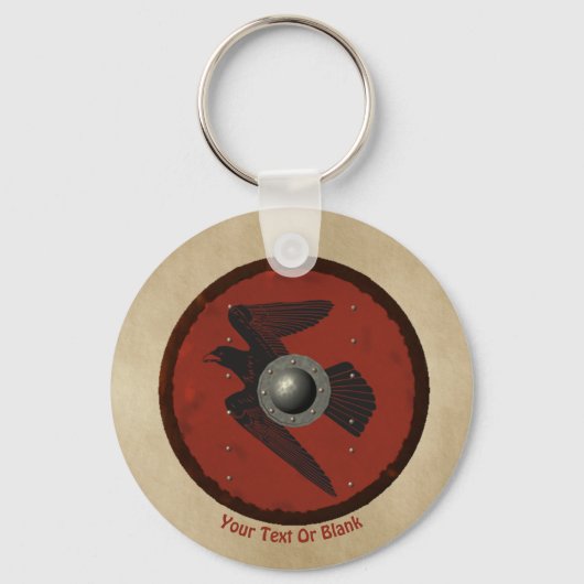 バイキングレイヴンシールド キーホルダー (正面)