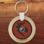 バイキングレイヴンシールド キーホルダー (正面)