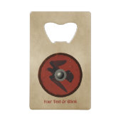 バイキングレイヴンシールド クレジットカード栓抜き (正面)