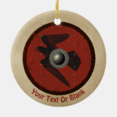 バイキングレイヴンシールド セラミックオーナメント (裏面)