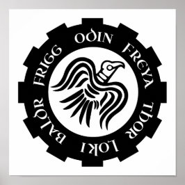 バイキングレイヴンバナーソーフレヤロキ ポスター